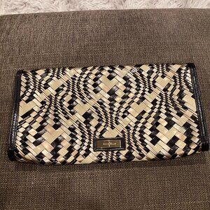 Cole Haan Woven Metallic Large Clutch